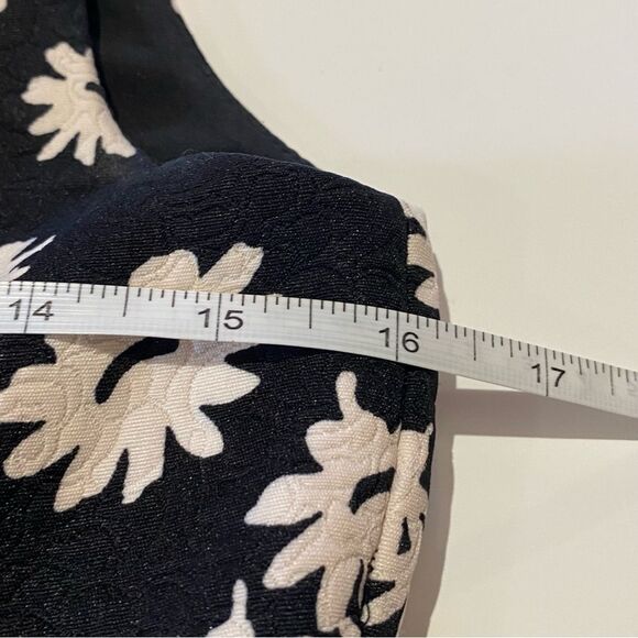 AnnTaylor Petite Black & White Floral Sheath Dress Women's Size 6P - Picture 9 of 16